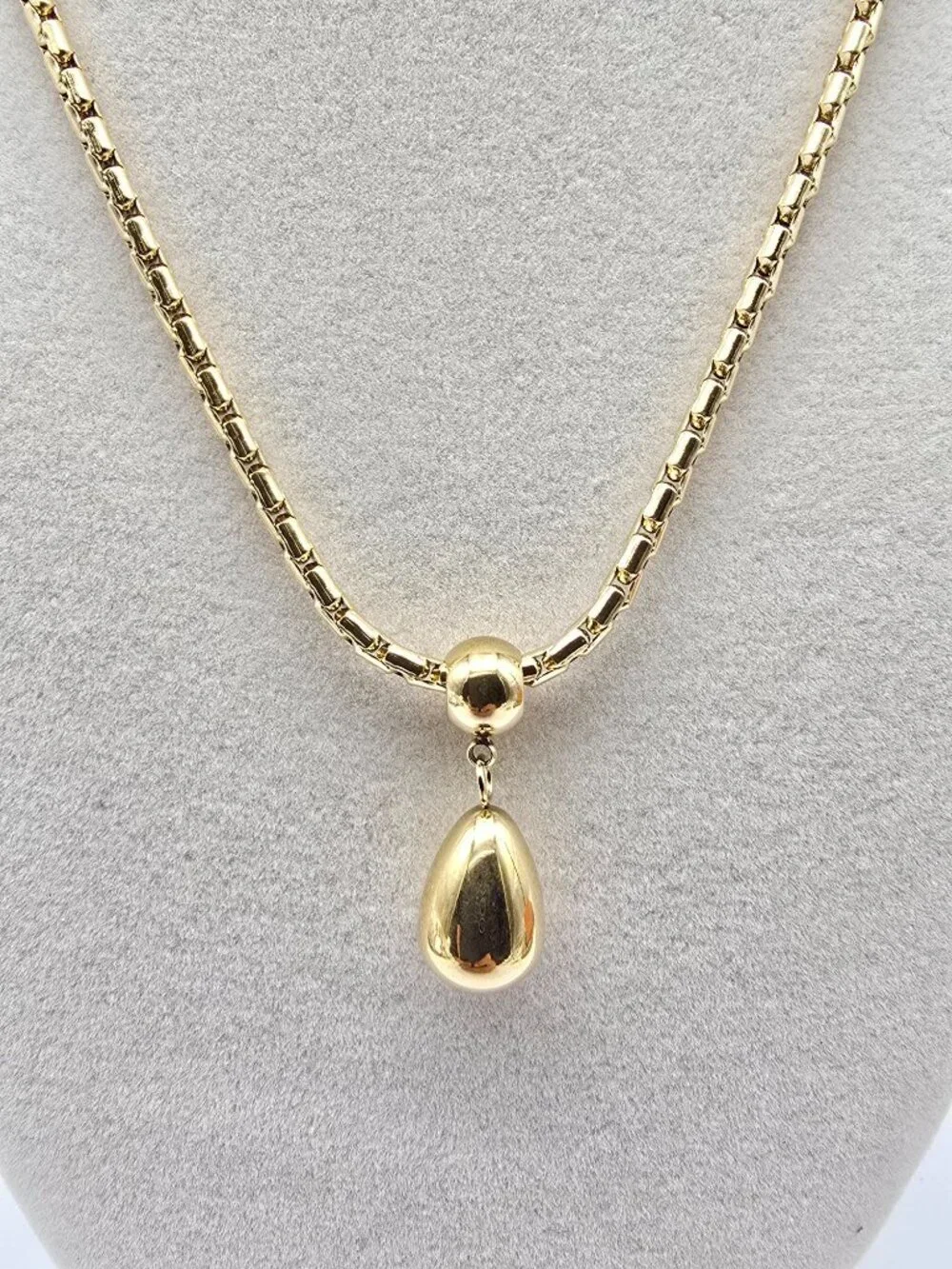 ✨ Stainless Steel Gold-Plated Necklace with Authentic Louis Vuitton Padlock ✨